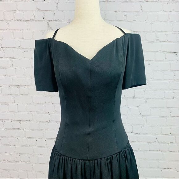VTG 90s Nicole Miller/Anne Taylor Drop Waist Cocktail Dress - Picture 3 of 14